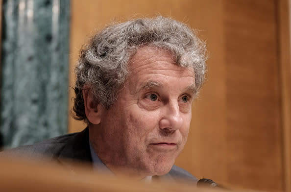 WASHINGTON, DC – JUNE 13: Chairman Sherrod Brown (D-OH) attends a hearing with the Senate Banking Committee on Capitol Hill on June 13, 2023 in Washington, DC. The committee held the hearing to review “The Consumer Financial Protection Bureau’s Semi-Annual Report to Congress.” Photo by Michael A. McCoy/ Getty Images)