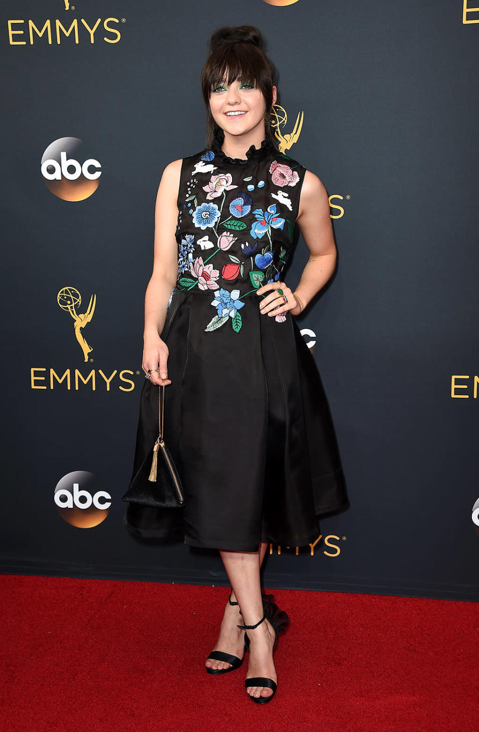 <p>Maisie Williams arrives at the 68th Emmy Awards at the Microsoft Theater on September 18, 2016 in Los Angeles, Calif. (Photo by Getty Images) </p>