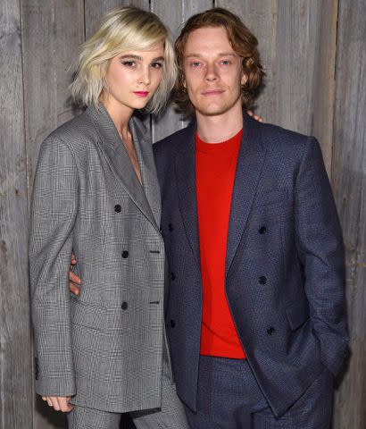 Jamie McCarthy/Getty Allie Teilz and Alfie Allen at the Calvin Klein Collection during New York Fashion Week, February 13, 2018.