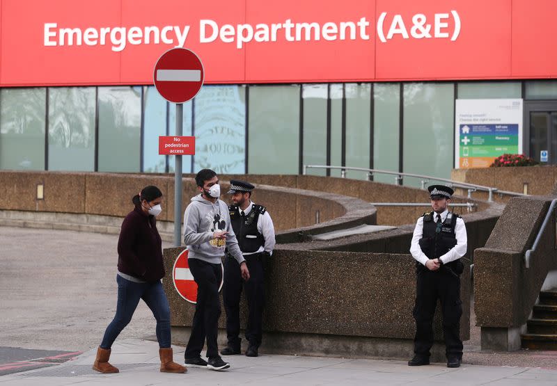 The spread of the coronavirus disease (COVID-19) in London