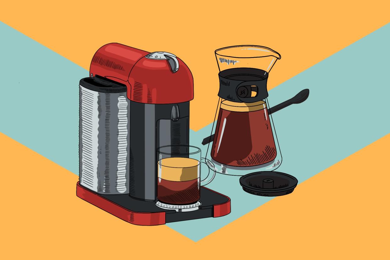 illustration of a Nespresso