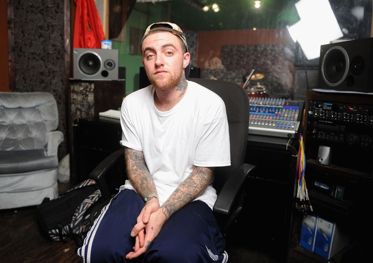 Mac Miller in the studio