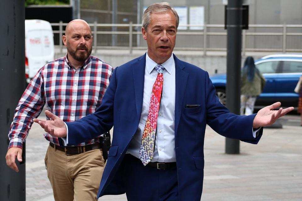 Nigel Farage has sought to distance himself from the comments made by one of his activists (AFP via Getty)