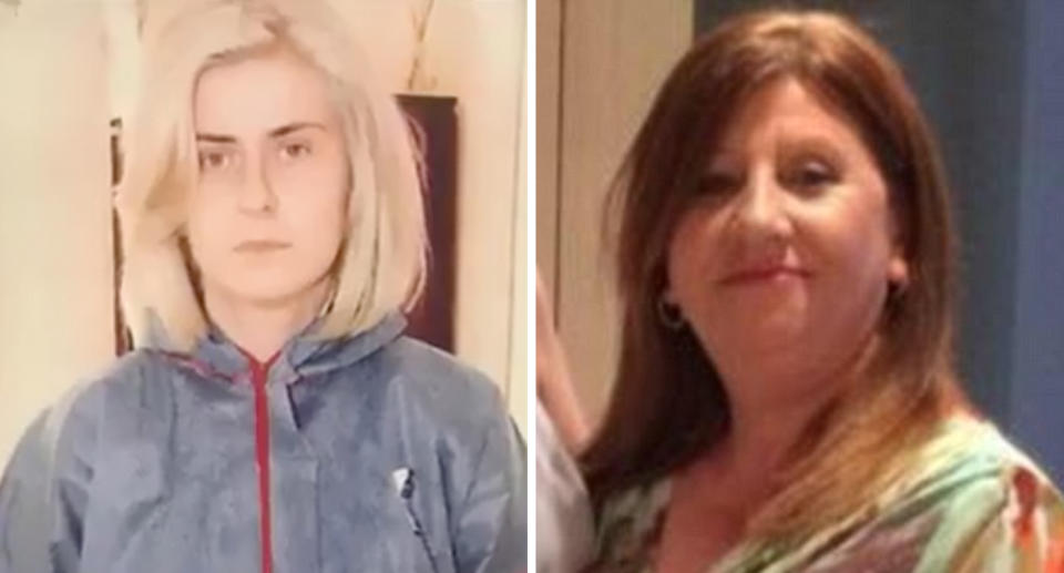 Simona Zafirovksa (left) turned on her own mother Radica, bludgeoning her to death as she slept. Source: 7 News