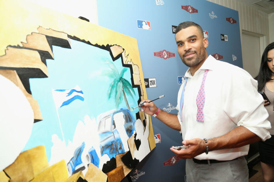 Micah Johnson at an All-Star exhibit in July. (Getty)