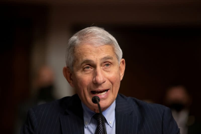 FILE PHOTO: Fauci, Redfield testify at U.S. Senate hearing on coronavirus response in Washington