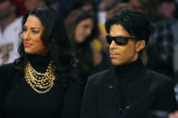 Prince attends the NBA basketball game between the Los Angeles Lakers and the Boston Celtics at Staples Center in Los Angeles December 25, 2008. REUTERS/Danny Moloshok