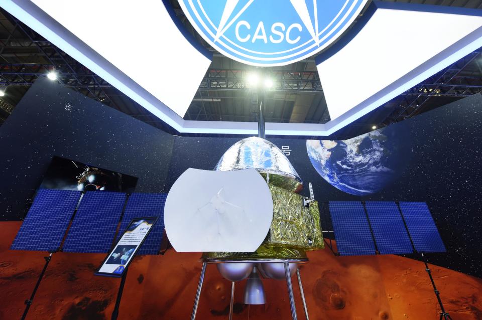 SHANGHAI, CHINA - SEPTEMBER 15, 2020 - A model of China's first Mars probe 