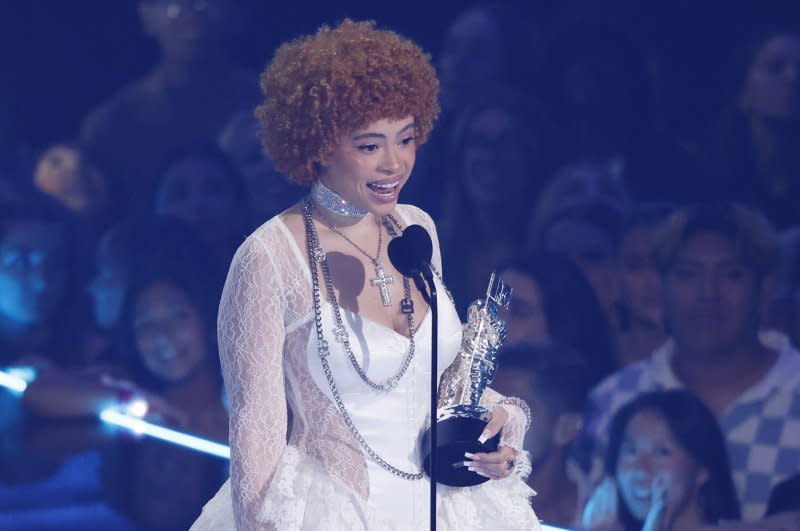 Ice Spice attends the MTV Video Music Awards in 2023. File Photo by John Angelillo/UPI