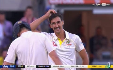 Starc ponders Malan review - Credit: BT Sport