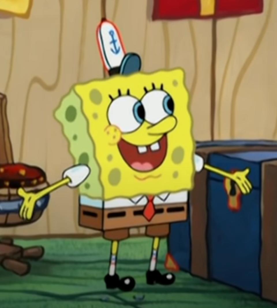 SpongeBob suggests adding krusty dogs to the Krusty Krab menu