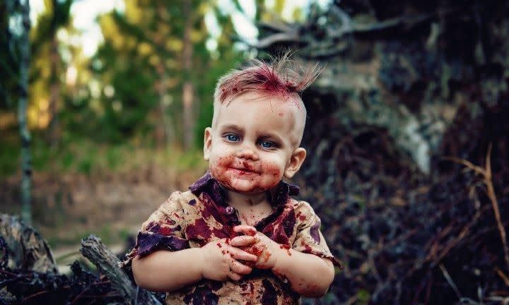 Phoenix seemed to love his birthday photoshoot. Photo: Amanda Queen Photography