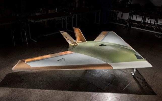 The Magma drone is controlled by blasts of air taken from its jet engine and blown over its wings - BAE Systems