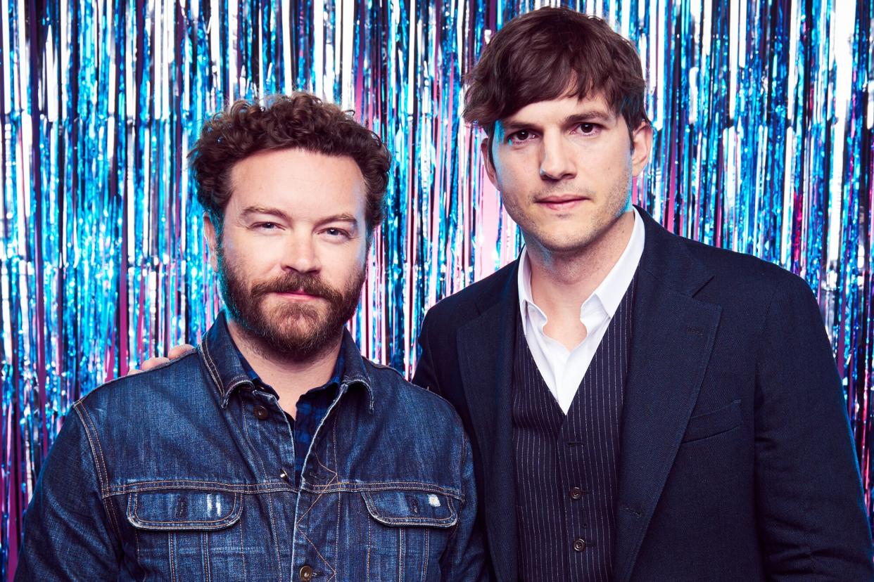 Danny Masterson and Ashton Kutcher pose at Music City Convention Center on June 7, 2017 in Nashville, Tennessee.