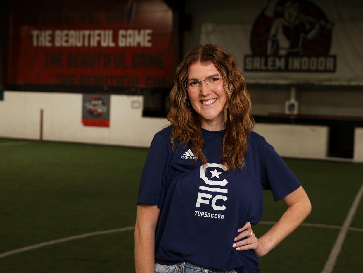 JoAnna Fields works with Capital Futbol Club's TOPSoccer program, which provides access to the game of soccer for youth with disabilities.