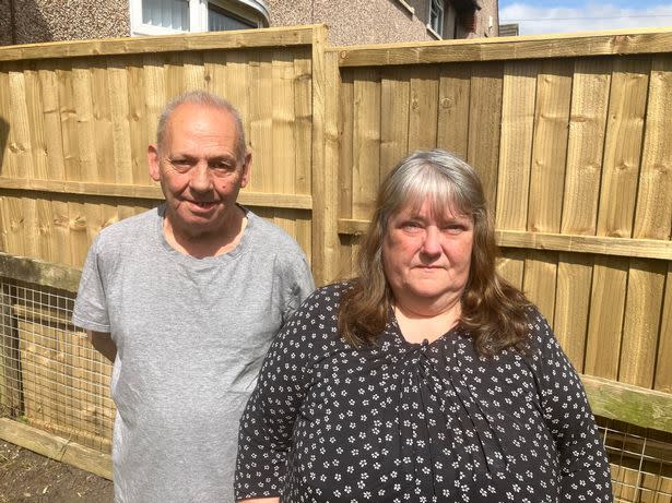 Sharon and John Boltwood in dispute over neighbour's 'prison-like' fence (REACH)