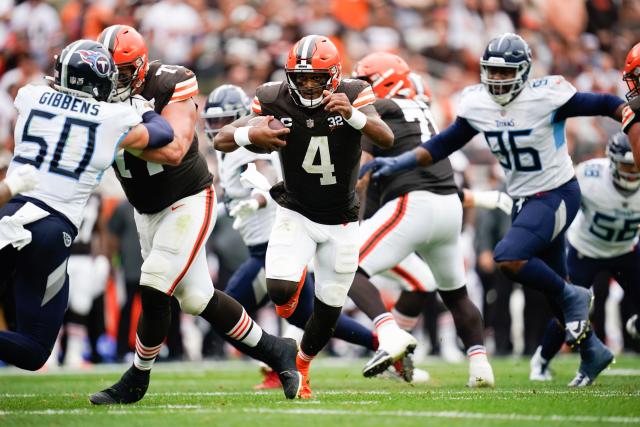 NFL fans celebrate Deshaun Watson endzone interception in Browns return  [Video]