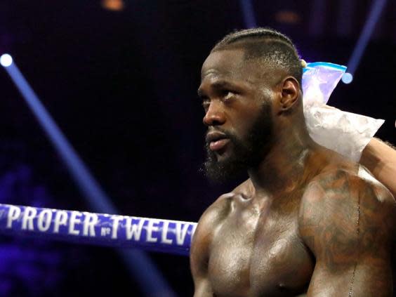 Deontay Wilder has now exercised his rematch clause (REUTERS)