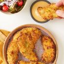 <p>Crispy chicken tenders without the deep fryer? YES! These <a href="https://www.delish.com/cooking/g4711/air-fryer-recipes/" rel="nofollow noopener" target="_blank" data-ylk="slk:air fryer;elm:context_link;itc:0;sec:content-canvas" class="link ">air fryer</a> chicken tenders only need 10 minutes to get golden and crispy. The <a href="https://www.delish.com/cooking/recipe-ideas/a36697389/honey-mustard-dressing-recipe/" rel="nofollow noopener" target="_blank" data-ylk="slk:honey mustard dipping sauce;elm:context_link;itc:0;sec:content-canvas" class="link ">honey mustard dipping sauce</a> can be stirred together during that time, making this a fast and <a href="https://www.delish.com/weeknight-dinners/" rel="nofollow noopener" target="_blank" data-ylk="slk:weeknight;elm:context_link;itc:0;sec:content-canvas" class="link ">weeknight</a>-friendly meal.</p><p>Get the <strong><a href="https://www.delish.com/cooking/recipe-ideas/a32936658/air-fryer-chicken-tenders-recipe/" rel="nofollow noopener" target="_blank" data-ylk="slk:Air Fryer Chicken Tenders recipe;elm:context_link;itc:0;sec:content-canvas" class="link ">Air Fryer Chicken Tenders recipe</a>.</strong></p>