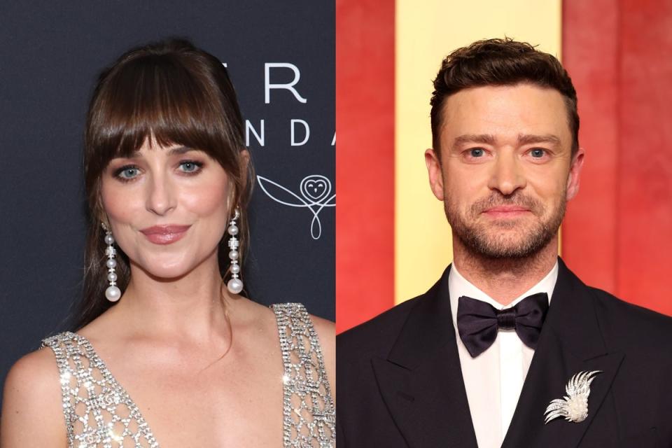 Dakota Johnson and Justin Timberlake (Getty Images)