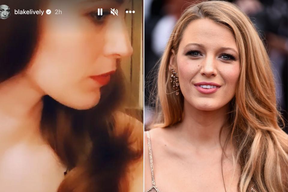 Blake Lively Posts Sultry Dark-Haired Selfie As It's Revealed She'll Star in It Starts with Us