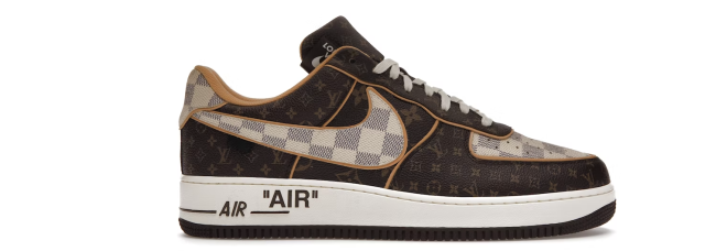 Nike Air Force 1 Low Louis Vuitton Monogram Brown Damier Azur Unboxing +  Onfoot 