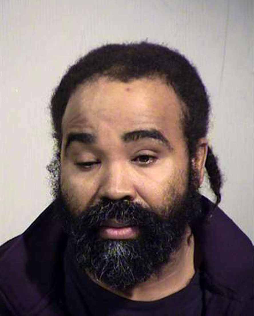 FILE - This undated file photo provided by Maricopa County Sheriff's Office shows Nathan Sutherland, who on Tuesday, Feb. 5, 2019, is scheduled to be arraigned on a charge that he sexually assaulted an incapacitated woman who later gave birth at a long-term care facility in Phoenix. Investigators say Sutherland's DNA matched a sample from the woman's newborn, though Sutherland's attorney says there's no direct evidence linking Sutherland to the rape. (Maricopa County Sheriff's Office via AP, file)
