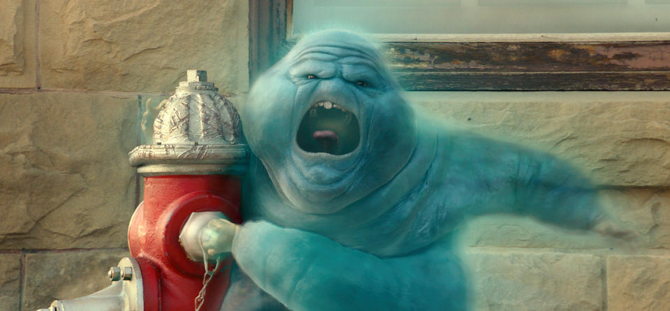 This image released by Sony Pictures shows the character Muncher in a scene from "Ghostbusters: Afterlife." (Sony Pictures via AP)