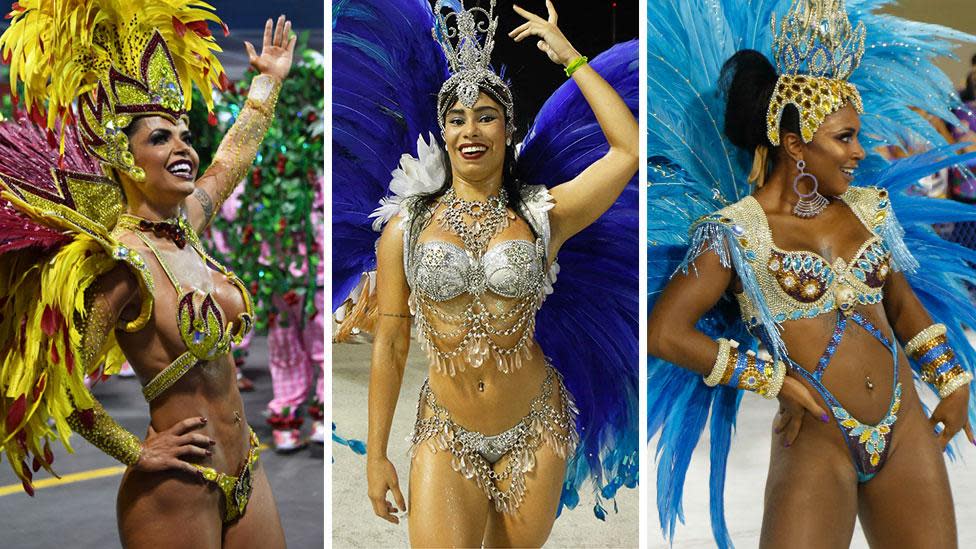 Rio carnival's 'fantasy world' of costumes - BBC News