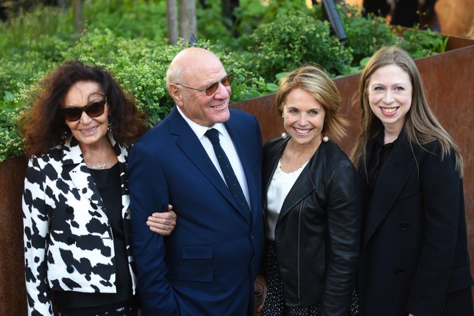 Diane von Furstenberg, Barry Diller, Katie Couric, and Chelsea Clinton