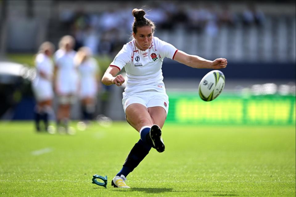 Emily Scarratt made her return from a long-term injury lay-off against Italy (Getty Images)