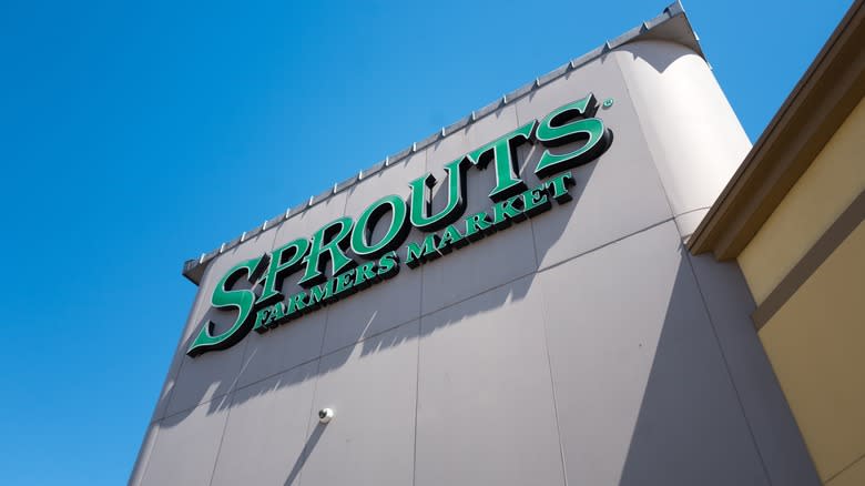 Sprouts Farmers Market grocery store sign