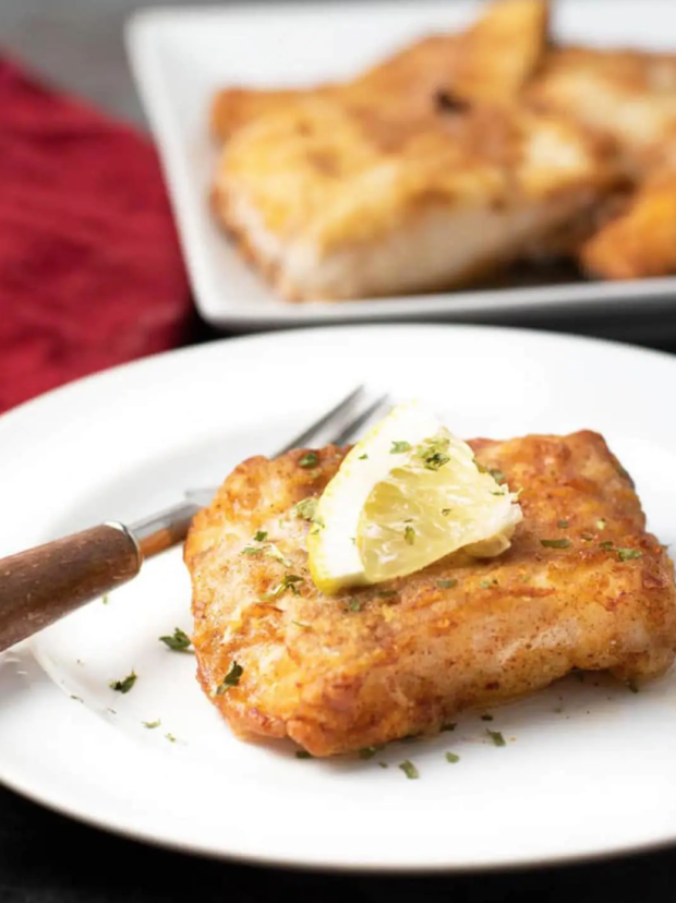 <p>Fearless Dining</p><p>Cod is a light fish that everyone—including the kids, will love. This gluten-free air fryer cod has a slight crispiness on the outside from cooking in the air fryer but stays moist and juicy inside.</p><p><strong>Get the recipe: <a href="https://www.fearlessdining.com/air-fryer-cod/" rel="nofollow noopener" target="_blank" data-ylk="slk:Quick and Easy Air Fryer Cod;elm:context_link;itc:0;sec:content-canvas" class="link ">Quick and Easy Air Fryer Cod</a></strong></p>
