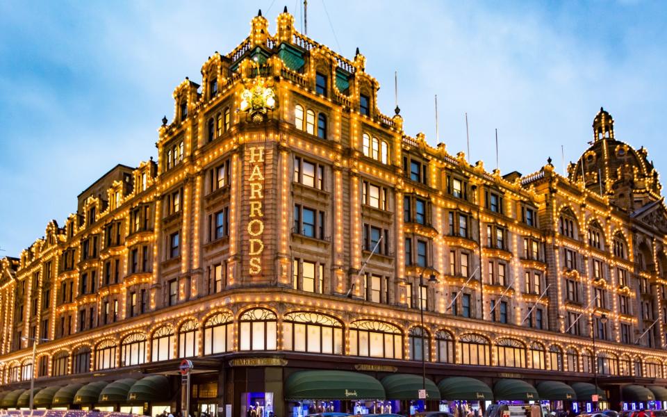 The Harrods department store in Knightsbridge