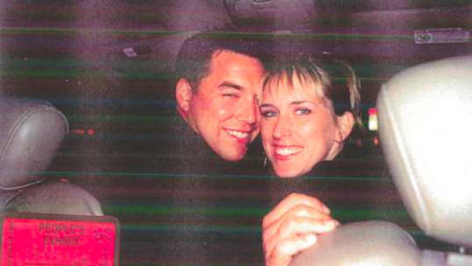 Scott Peterson and Amber Frey pictured in a car