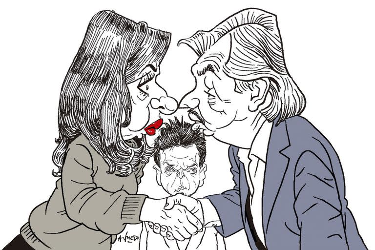 Cristina Kirchner, Alberto Fernández y Sergio Massa