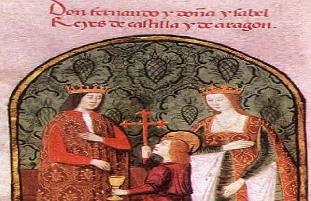 Durante tres años Isabel de Castilla y Fernando de Aragón estuvieron casados ilegalmente (imagen vía Wikimedia commons)