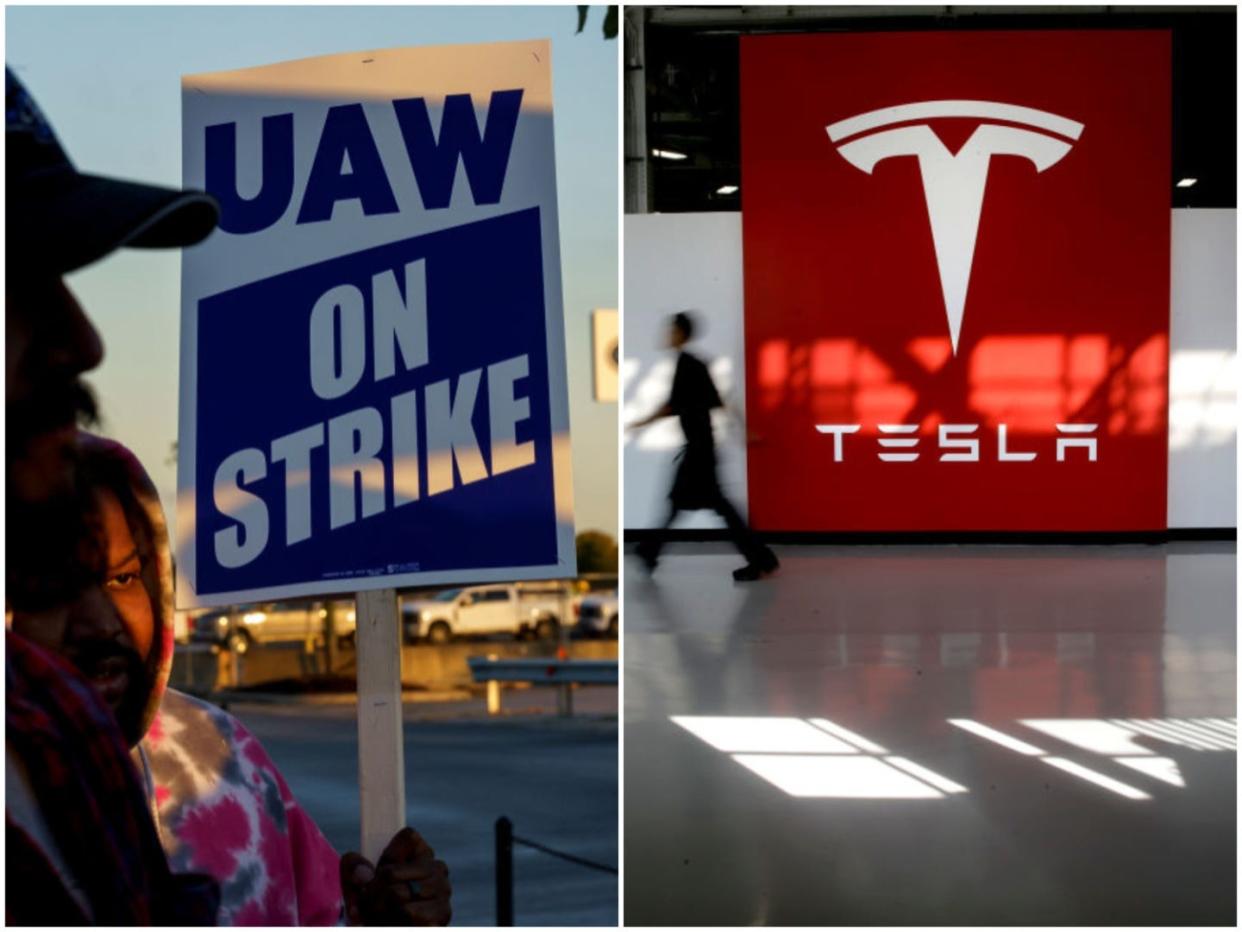 The UAW has said its set its sights on Tesla.