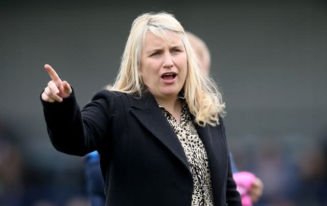 Chelsea manager Emma Hayes has opened a debate about the size of goals in women's football