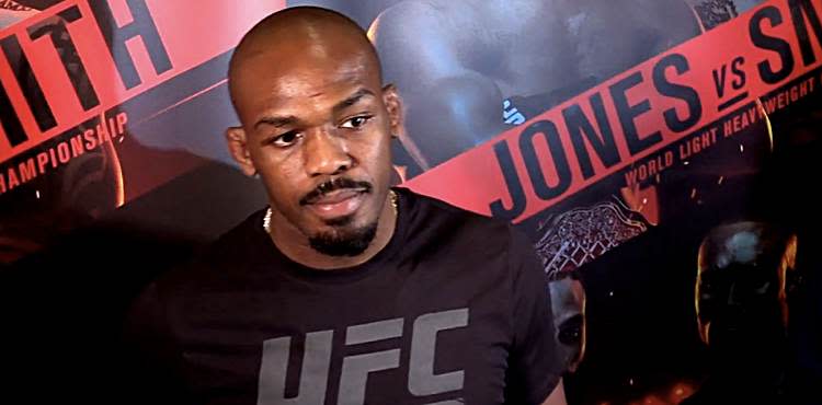 Jon Jones UFC 235 workout scrum