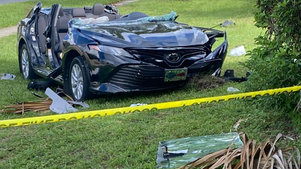 A 7-year-old died Thursday following a crash involving a suspect who was fleeing the scene of a car burglary, the Apopka Police Department said.