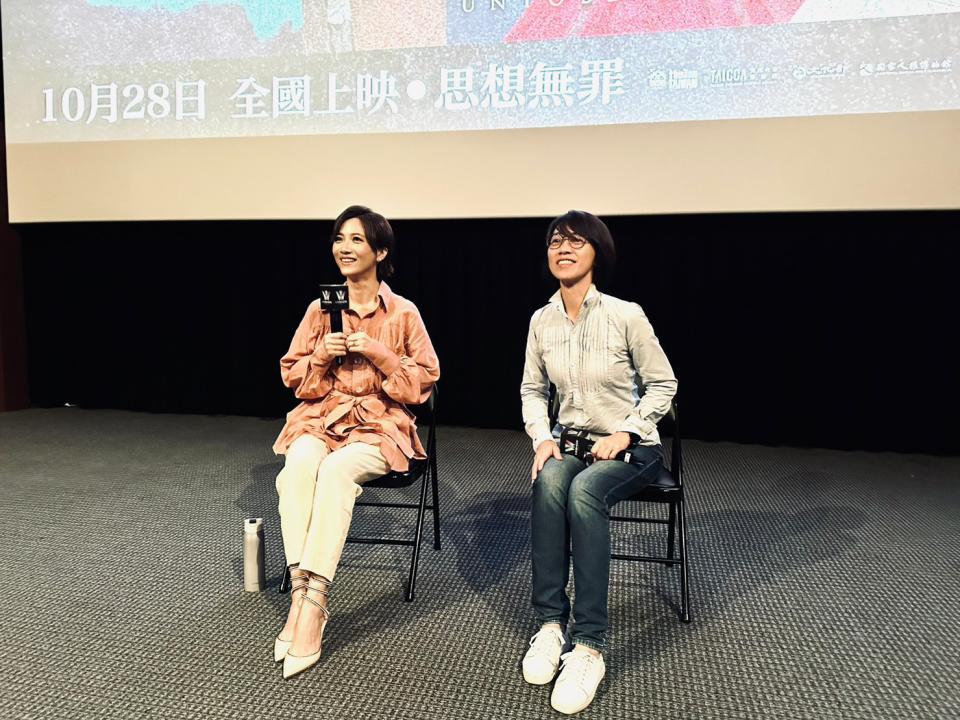 《流麻溝十五號》導演周美玲與演員徐麗雯現身戲院和台南女中學生互動