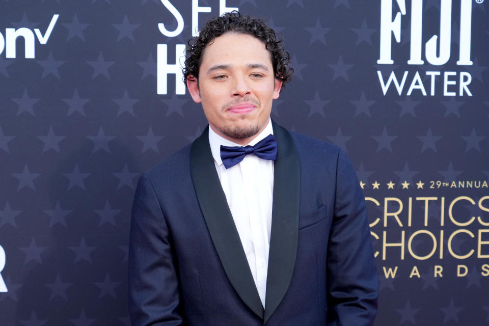 SANTA MONICA, CALIFORNIA - JANUARY 14: Anthony Ramos Martinez attends the 29th Annual Critics Choice Awards at Barker Hangar on January 14, 2024 in Santa Monica, California. (Photo by Jeff Kravitz/FilmMagic)