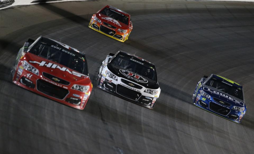 Stewart-Haas Racing has led nearly 2,000 more laps than Hendrick Motorsports since the start of 2014. (Getty)