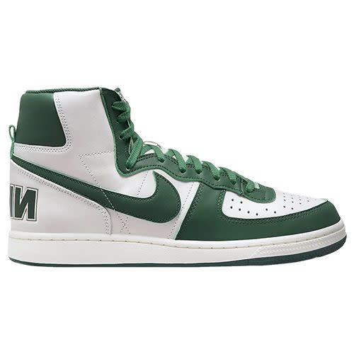 <p><a class="link " href="https://www.goat.com/en-gb/sneakers/terminator-high-noble-green-fd0650-100?irclickid=ys8wGP0h2xyNWlKS4oWsaVifUkAzebSxH0033Y0&irgwc=1" rel="nofollow noopener" target="_blank" data-ylk="slk:SHOP;elm:context_link;itc:0;sec:content-canvas">SHOP</a></p><p>The Terminator – the Dunk High alternative preferred by sneaker snobs – receives a ‘noble green’ makeover that's very varisty-chic friendly. </p><p>£172; <a href="https://www.goat.com/en-gb/sneakers/terminator-high-noble-green-fd0650-100?irclickid=ys8wGP0h2xyNWlKS4oWsaVifUkAzebSxH0033Y0&irgwc=1" rel="nofollow noopener" target="_blank" data-ylk="slk:goat.com;elm:context_link;itc:0;sec:content-canvas" class="link ">goat.com</a></p>