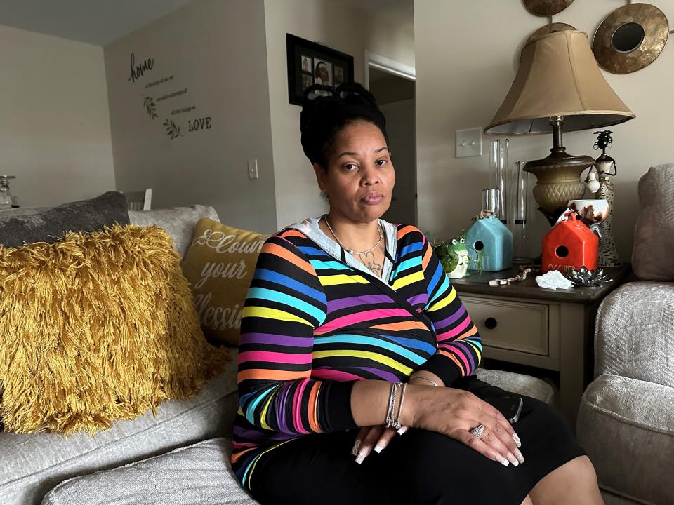 Patricia King sits in her home, sharing about her son, Elijah Timmons III, who was shot and killed in a Hendersonville parking lot Nov. 24.