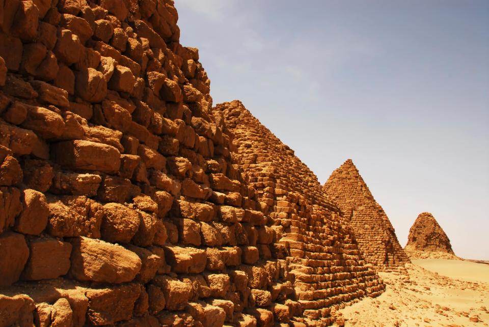 It has 73 pyramids, most of them intact - Credit: GETTY