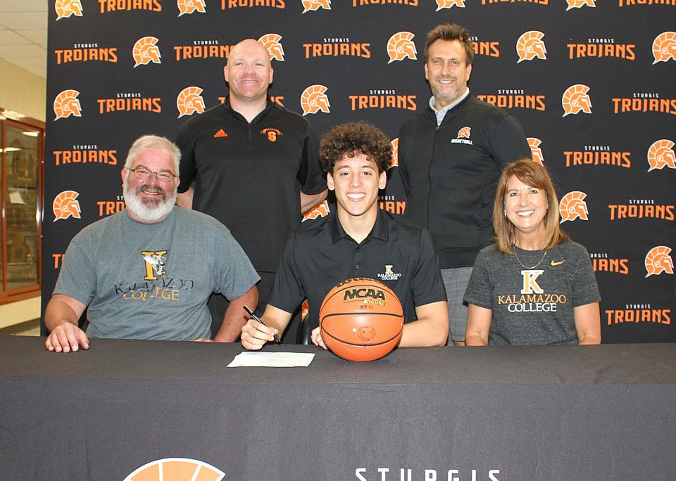 JJ Stevens, recent graduate of Sturgis High School, will continue his academic and basketball careers with Kalamazoo College.