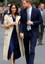 <p>The lovebirds simply couldn’t keep their hands off each other as they walked past the thousands of admiring crowds. Photo: Getty </p>