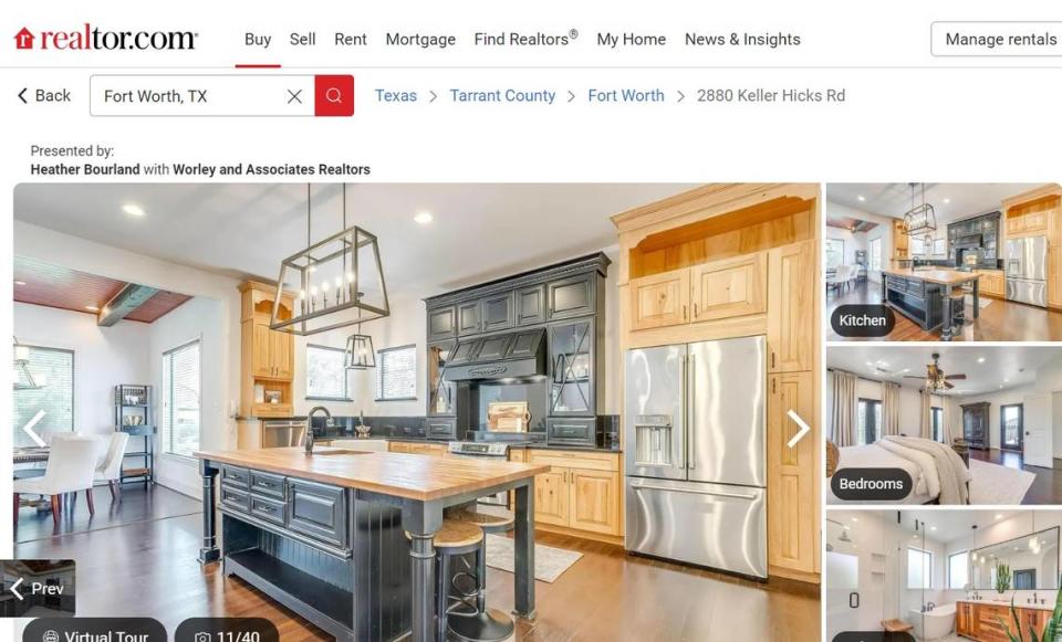 Kitchen in the ‘Extreme Makeover’ home on Keller Hicks Road.